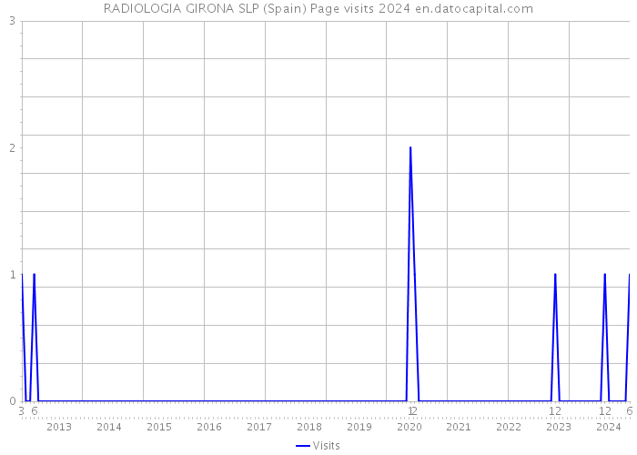 RADIOLOGIA GIRONA SLP (Spain) Page visits 2024 