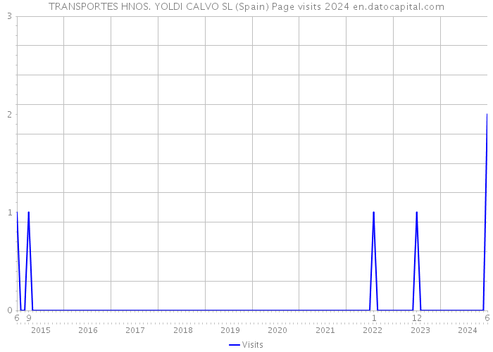 TRANSPORTES HNOS. YOLDI CALVO SL (Spain) Page visits 2024 