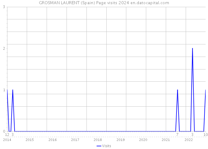 GROSMAN LAURENT (Spain) Page visits 2024 