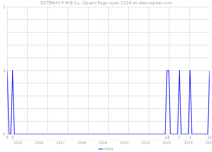 SISTEMAS P M B S.L. (Spain) Page visits 2024 