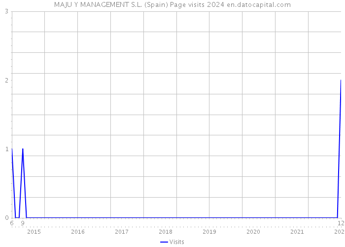 MAJU Y MANAGEMENT S.L. (Spain) Page visits 2024 