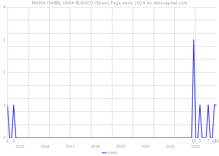 MARIA ISABEL VARA BLANCO (Spain) Page visits 2024 