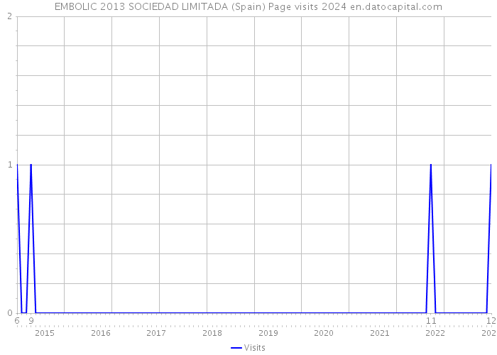 EMBOLIC 2013 SOCIEDAD LIMITADA (Spain) Page visits 2024 