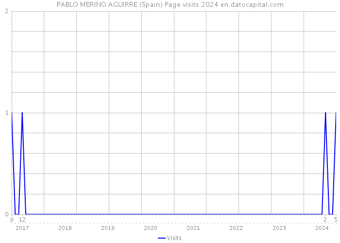 PABLO MERINO AGUIRRE (Spain) Page visits 2024 