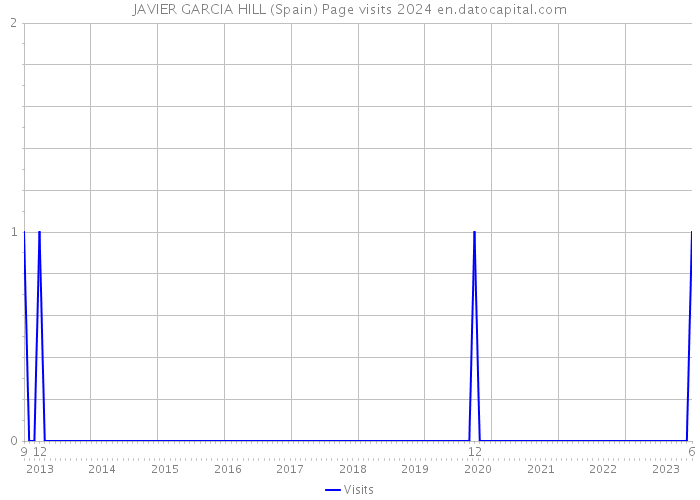 JAVIER GARCIA HILL (Spain) Page visits 2024 
