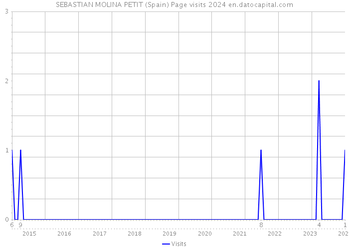 SEBASTIAN MOLINA PETIT (Spain) Page visits 2024 
