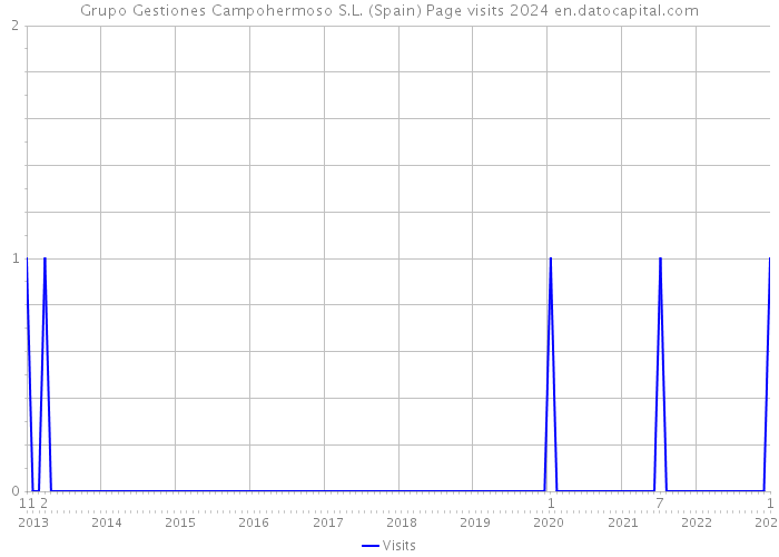 Grupo Gestiones Campohermoso S.L. (Spain) Page visits 2024 