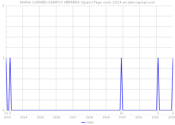 MARIA CARMEN CAMPOY HERRERA (Spain) Page visits 2024 