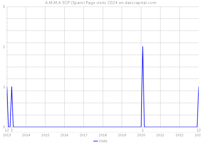 A.M.M.A SCP (Spain) Page visits 2024 