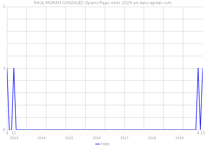 RAUL MORAN GONZALEZ (Spain) Page visits 2024 