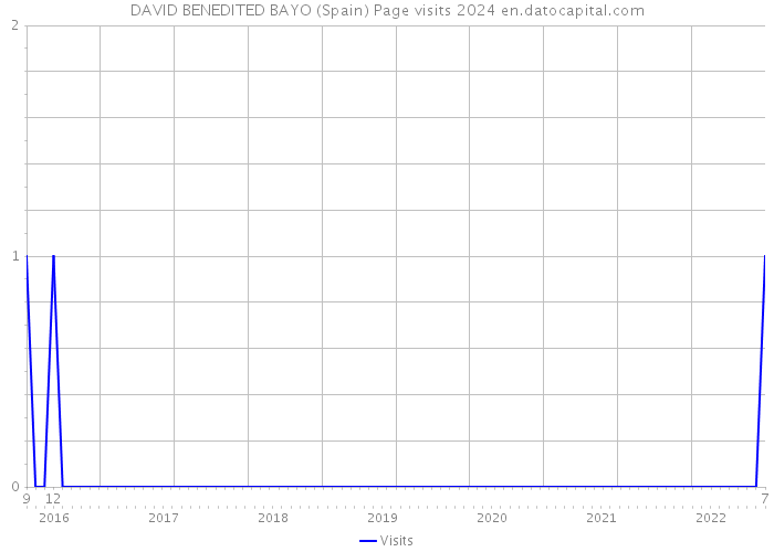 DAVID BENEDITED BAYO (Spain) Page visits 2024 