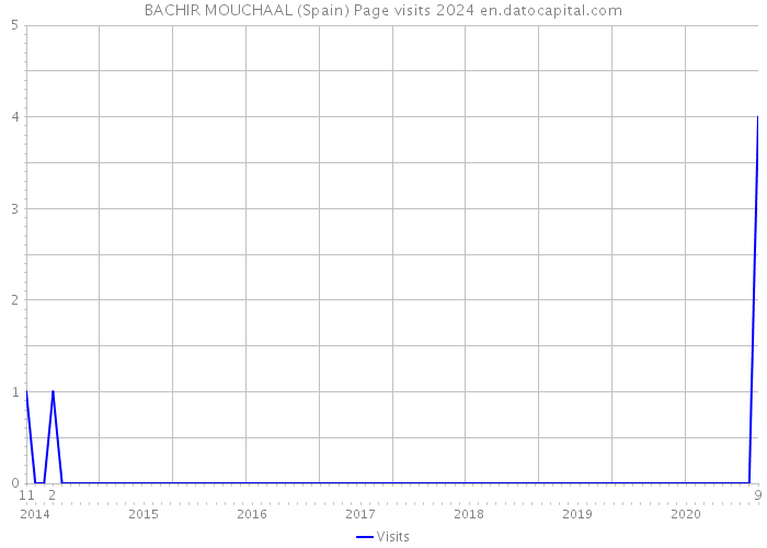 BACHIR MOUCHAAL (Spain) Page visits 2024 