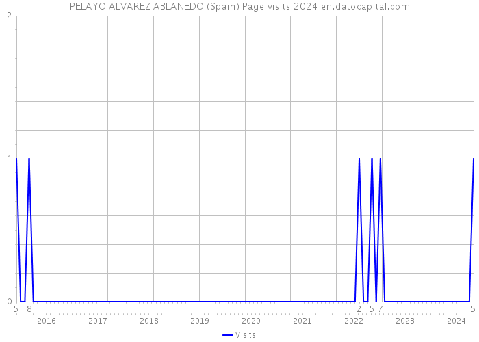 PELAYO ALVAREZ ABLANEDO (Spain) Page visits 2024 