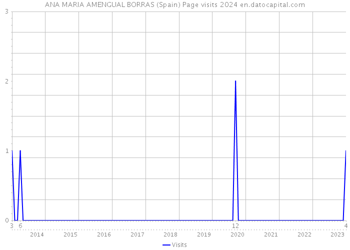 ANA MARIA AMENGUAL BORRAS (Spain) Page visits 2024 