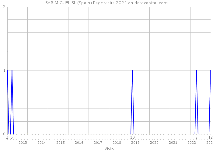 BAR MIGUEL SL (Spain) Page visits 2024 