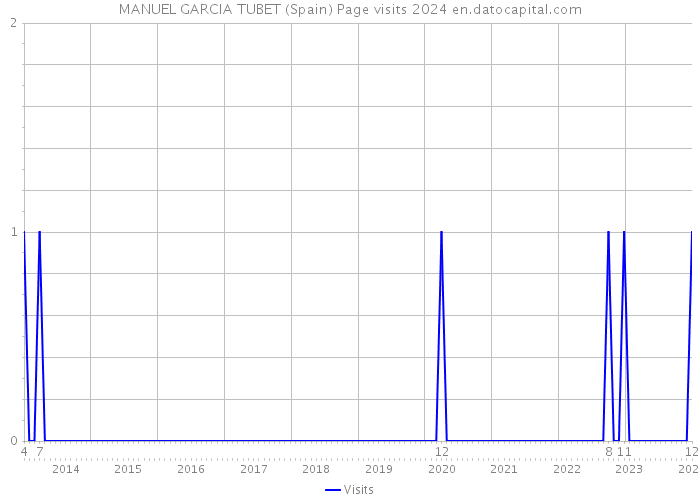 MANUEL GARCIA TUBET (Spain) Page visits 2024 