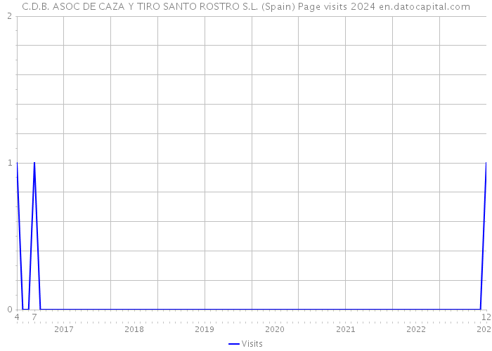 C.D.B. ASOC DE CAZA Y TIRO SANTO ROSTRO S.L. (Spain) Page visits 2024 