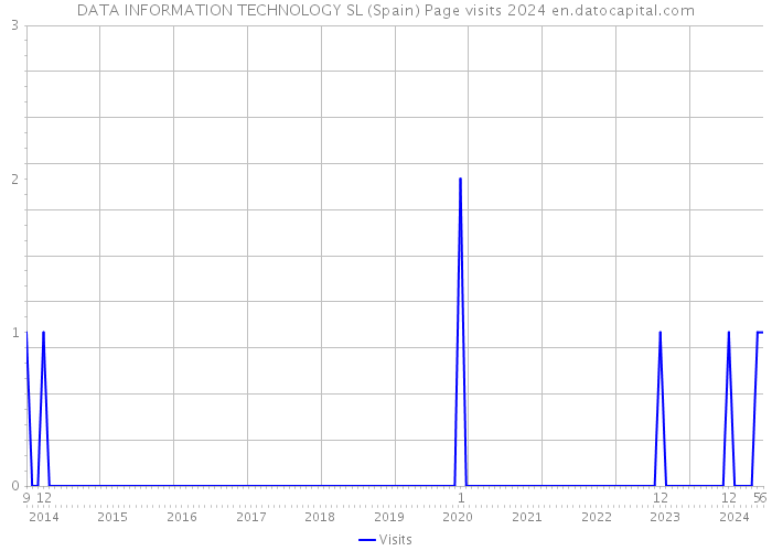 DATA INFORMATION TECHNOLOGY SL (Spain) Page visits 2024 