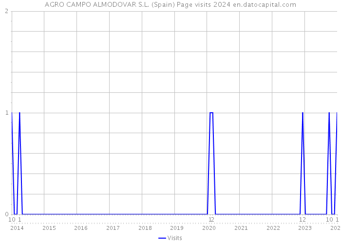 AGRO CAMPO ALMODOVAR S.L. (Spain) Page visits 2024 