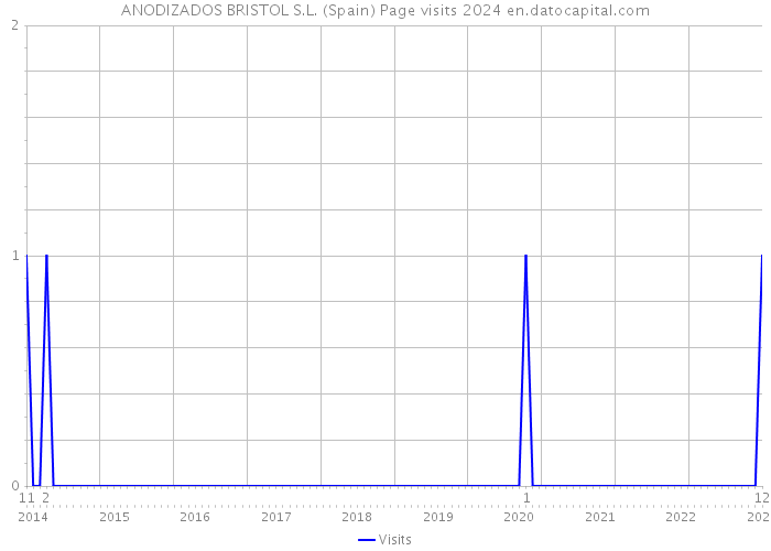 ANODIZADOS BRISTOL S.L. (Spain) Page visits 2024 
