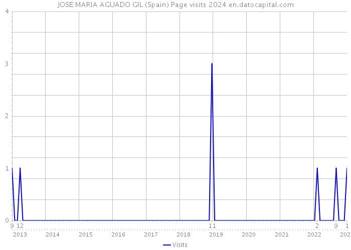 JOSE MARIA AGUADO GIL (Spain) Page visits 2024 