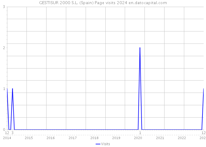 GESTISUR 2000 S.L. (Spain) Page visits 2024 