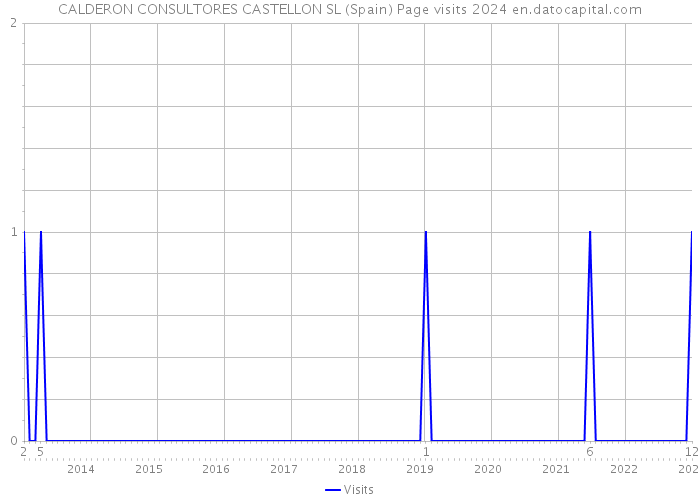CALDERON CONSULTORES CASTELLON SL (Spain) Page visits 2024 