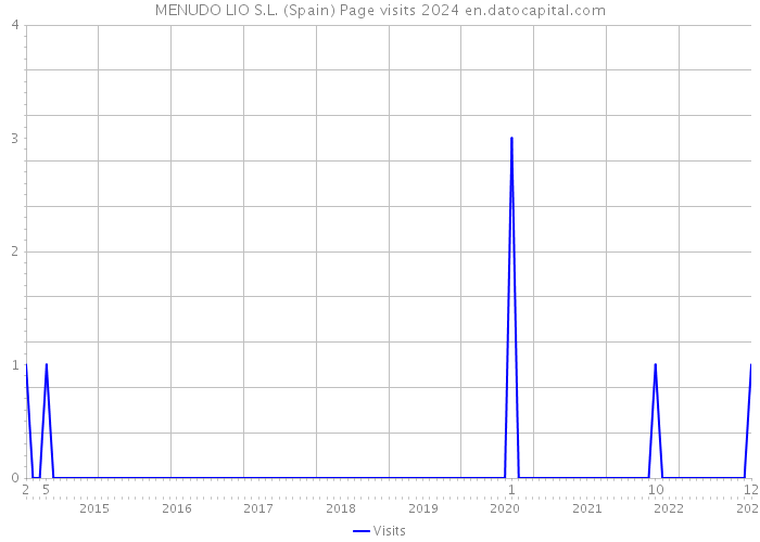 MENUDO LIO S.L. (Spain) Page visits 2024 