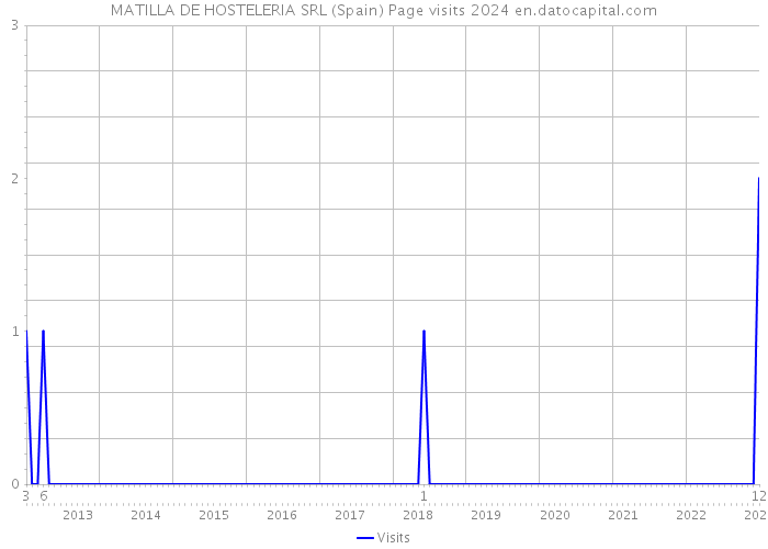 MATILLA DE HOSTELERIA SRL (Spain) Page visits 2024 