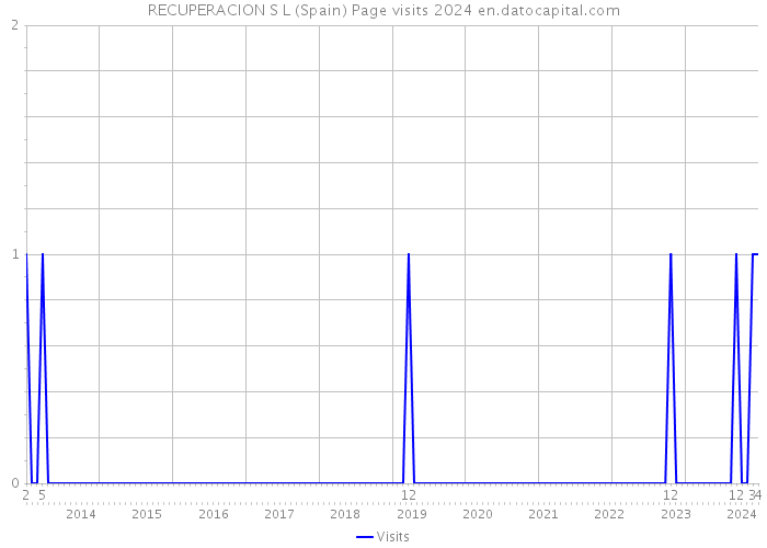 RECUPERACION S L (Spain) Page visits 2024 