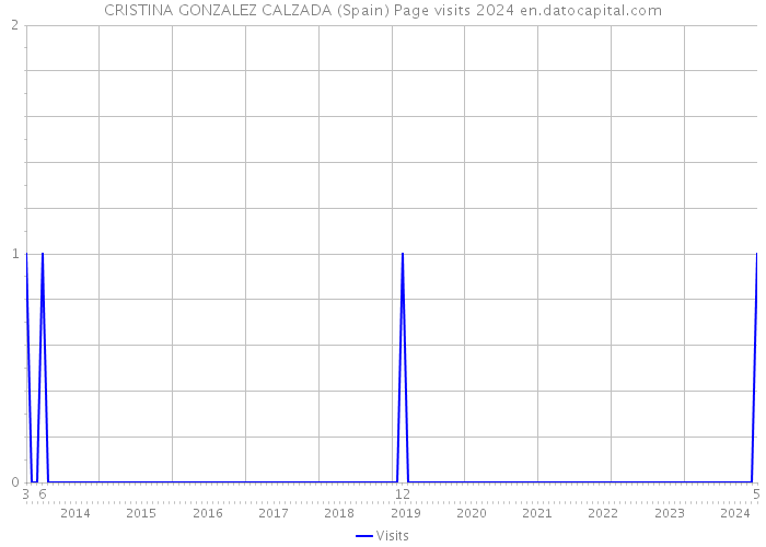 CRISTINA GONZALEZ CALZADA (Spain) Page visits 2024 