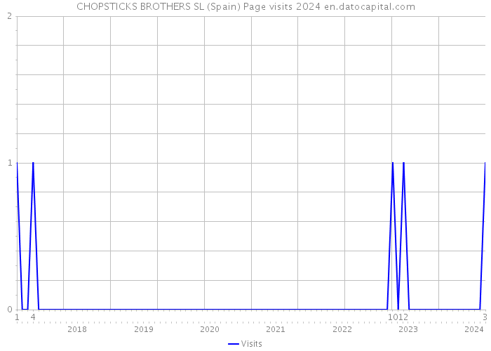 CHOPSTICKS BROTHERS SL (Spain) Page visits 2024 