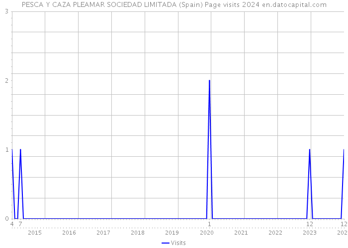 PESCA Y CAZA PLEAMAR SOCIEDAD LIMITADA (Spain) Page visits 2024 