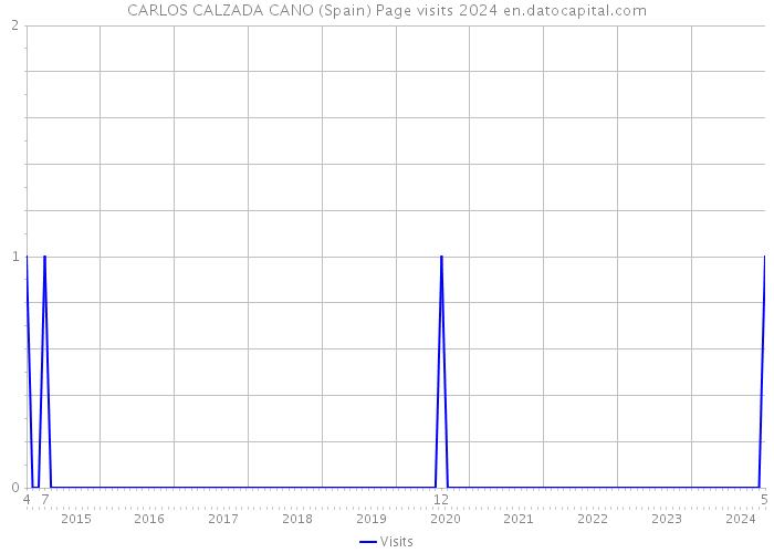 CARLOS CALZADA CANO (Spain) Page visits 2024 