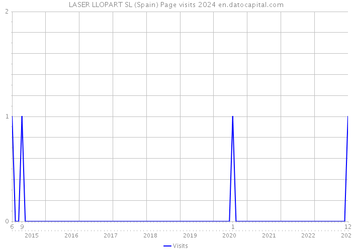 LASER LLOPART SL (Spain) Page visits 2024 