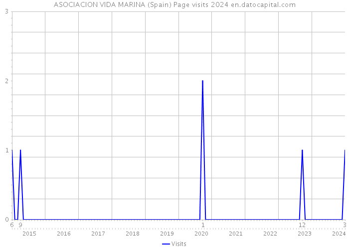 ASOCIACION VIDA MARINA (Spain) Page visits 2024 