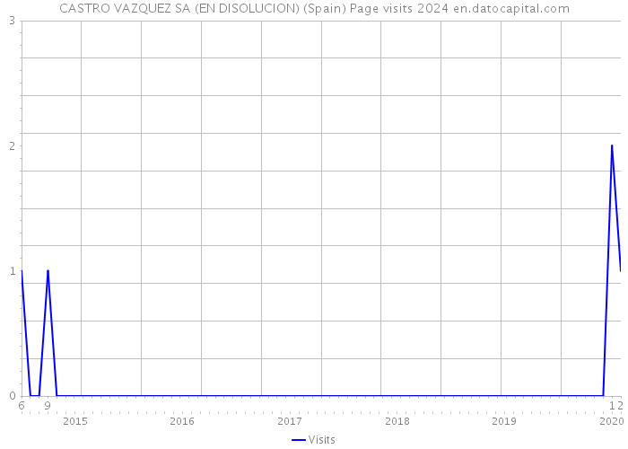CASTRO VAZQUEZ SA (EN DISOLUCION) (Spain) Page visits 2024 