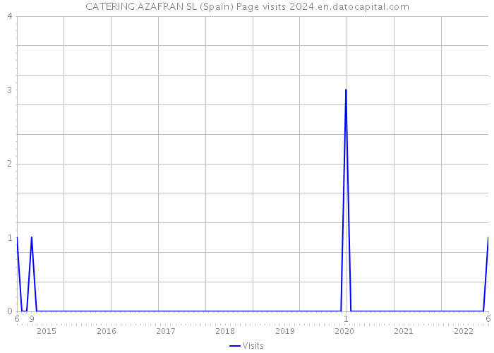 CATERING AZAFRAN SL (Spain) Page visits 2024 