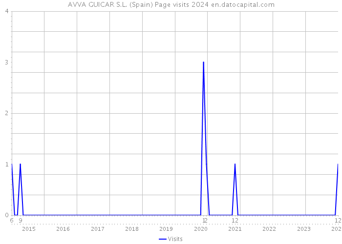 AVVA GUICAR S.L. (Spain) Page visits 2024 