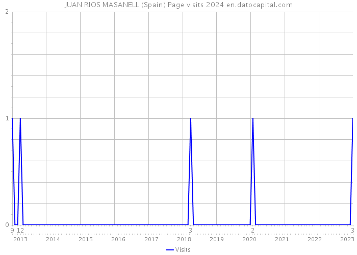 JUAN RIOS MASANELL (Spain) Page visits 2024 