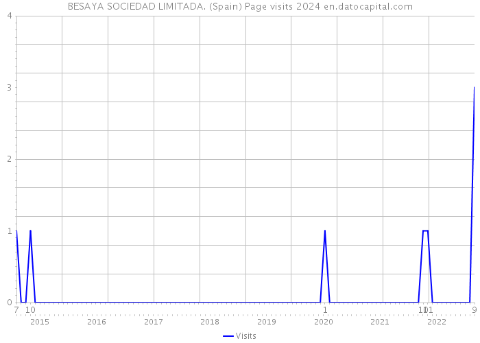 BESAYA SOCIEDAD LIMITADA. (Spain) Page visits 2024 