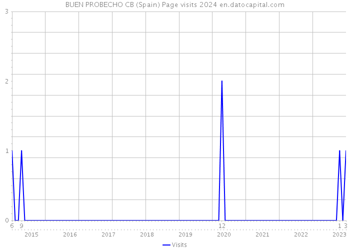 BUEN PROBECHO CB (Spain) Page visits 2024 