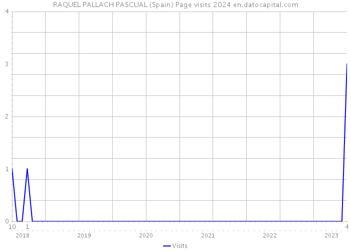 RAQUEL PALLACH PASCUAL (Spain) Page visits 2024 