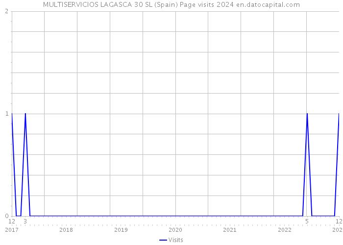 MULTISERVICIOS LAGASCA 30 SL (Spain) Page visits 2024 