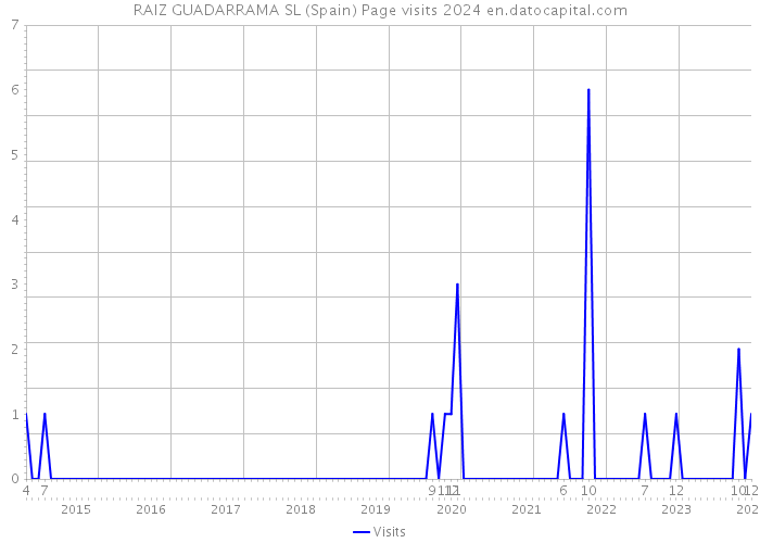 RAIZ GUADARRAMA SL (Spain) Page visits 2024 