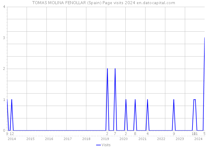 TOMAS MOLINA FENOLLAR (Spain) Page visits 2024 