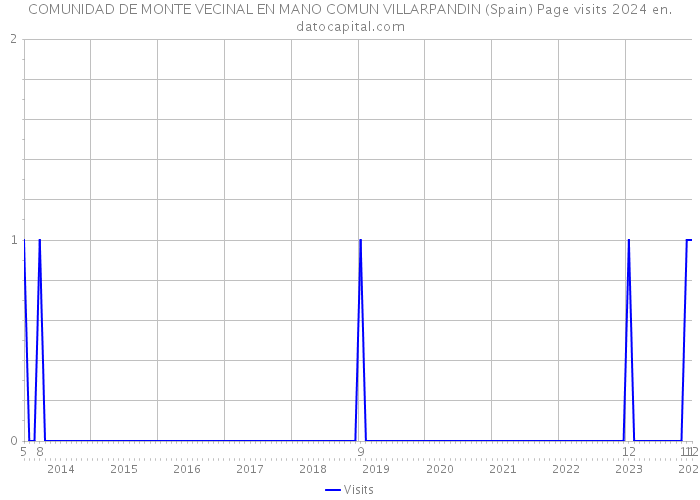 COMUNIDAD DE MONTE VECINAL EN MANO COMUN VILLARPANDIN (Spain) Page visits 2024 