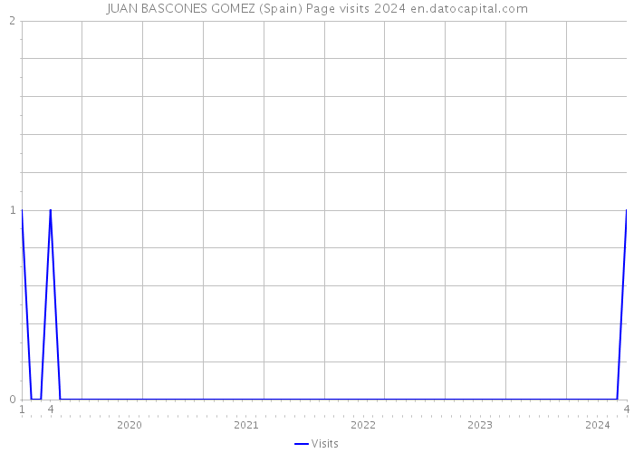 JUAN BASCONES GOMEZ (Spain) Page visits 2024 