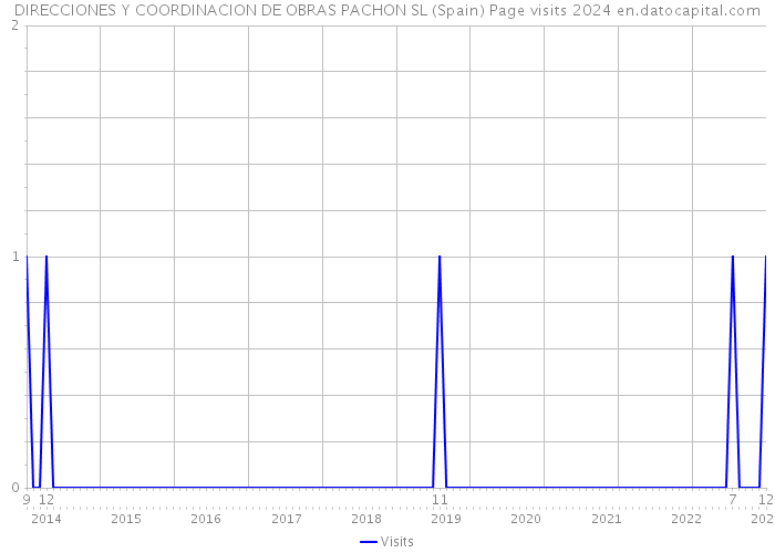 DIRECCIONES Y COORDINACION DE OBRAS PACHON SL (Spain) Page visits 2024 