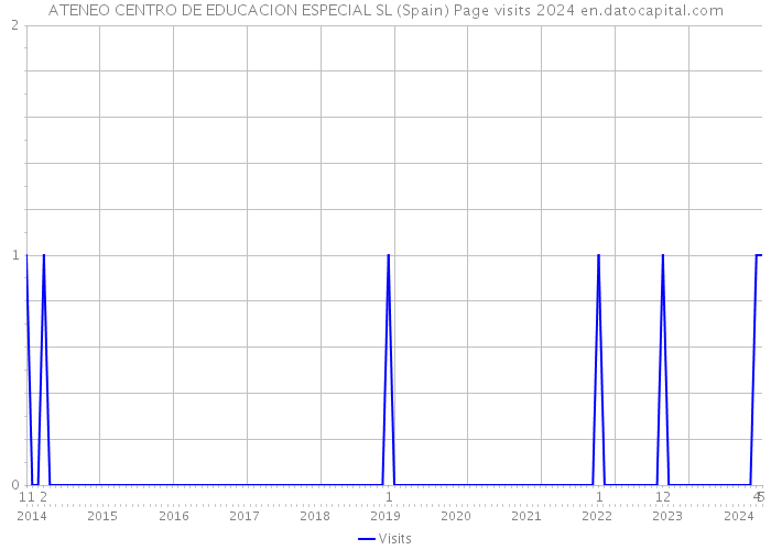 ATENEO CENTRO DE EDUCACION ESPECIAL SL (Spain) Page visits 2024 